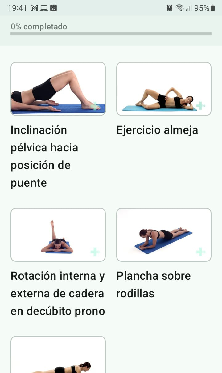 Programa de ejercicios en línea Trocanteritis o síndrome doloroso del trocánter mayor