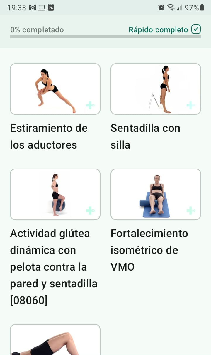 Programa de ejercicios en línea Lesión del ligamento colateral medial de la rodilla