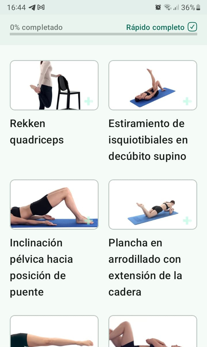 Programa de ejercicios en línea Lesión del ligamento lateral de la rodilla